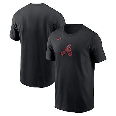 Men's Nike Black Atlanta Braves Lights Out Color Pop T-Shirt