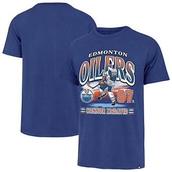 Men's '47 Connor McDavid Royal Edmonton Oilers Franklin Player Name & Number T-Shirt