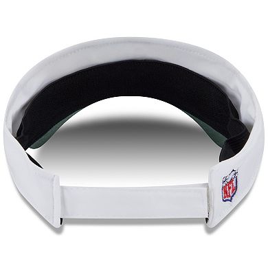 Men's New Era White/Green Green Bay Packers 2025 NFL Training Camp Adjustable Visor