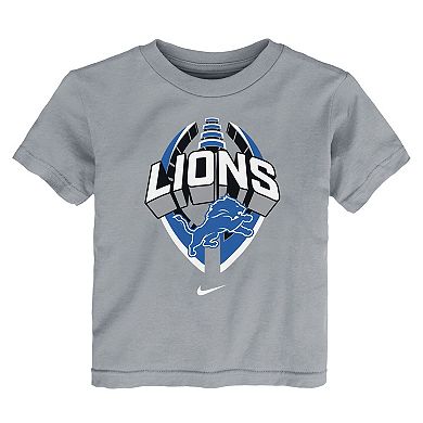 Toddler Nike Gray Detroit Lions Icon Legend T-Shirt