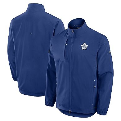 Men's Fanatics Cobalt Toronto Maple Leafs Authentic Pro Rink Coaches Full-Zip Jacket