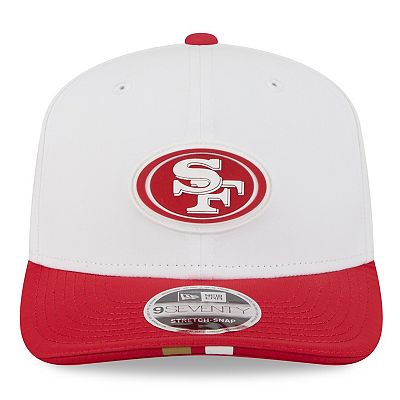 Men's New Era White/Scarlet San Francisco 49ers 2025 NFL Training