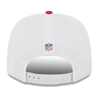 Men's New Era White/Scarlet San Francisco 49ers 2025 NFL Training Camp 9SEVENTY Adjustable Hat