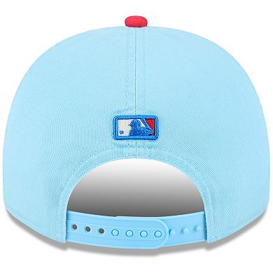 Men's New Era Light Blue/Red Miami Marlins 2025 Fourth of July Golfer Snapback Hat