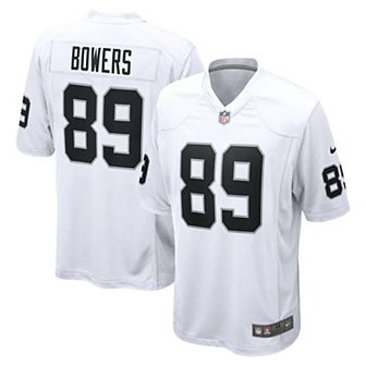 Men's Nike Brock Bowers White Las Vegas Raiders Game Jersey
