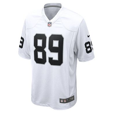 Men's Nike Brock Bowers White Las Vegas Raiders Game Jersey