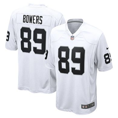 Men's Nike Brock Bowers White Las Vegas Raiders Game Jersey