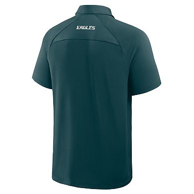 Men's Fanatics Midnight Green Philadelphia Eagles Back Around Raglan Polo