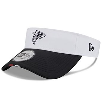Men's New Era White/Black Atlanta Falcons 2025 NFL Training Camp Adjustable Visor