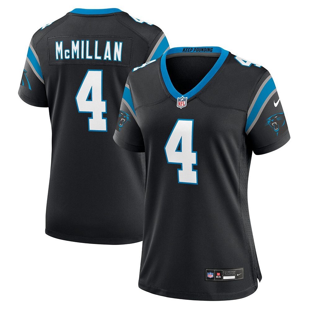 Women's Nike Tetairoa McMillan Black Carolina Panthers Team Game