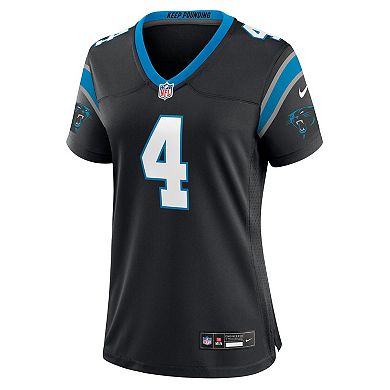 Women's Nike Tetairoa McMillan Black Carolina Panthers Team Game Jersey