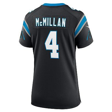 Women's Nike Tetairoa McMillan Black Carolina Panthers Team Game Jersey