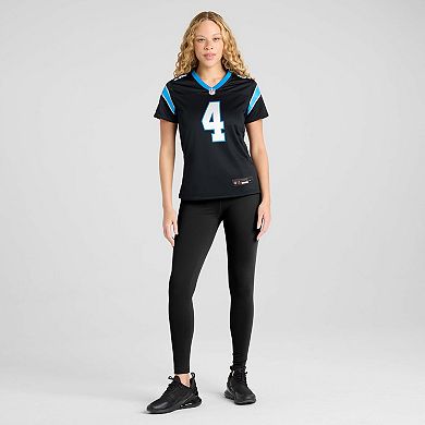 Women's Nike Tetairoa McMillan Black Carolina Panthers Team Game Jersey