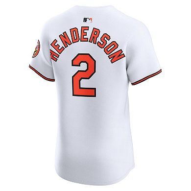 Men's Nike Gunnar Henderson White Baltimore Orioles Home Elite Jersey