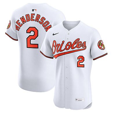 Men's Nike Gunnar Henderson White Baltimore Orioles Home Elite Jersey