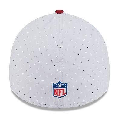Men's New Era White/Cardinal Arizona Cardinals 2025 NFL Training Camp 39THIRTY Flex Hat