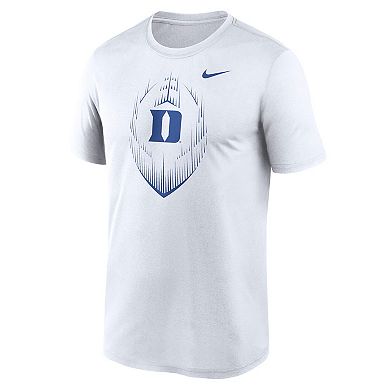 Men's Nike White Duke Blue Devils Primetime Legend Icon Performance T-Shirt