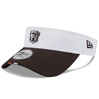 Men's New Era White/Brown Cleveland Browns 2025 NFL Training Camp Adjustable Visor