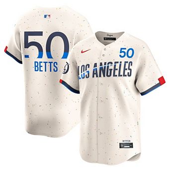 Men's Nike Mookie Betts Cream Los Angeles Dodgers City Connect Limited Player Jersey
