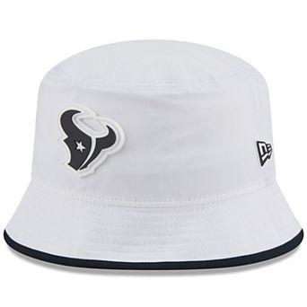 Men's New Era White Houston Texans 2025 NFL Training Camp Stretch Bucket Hat