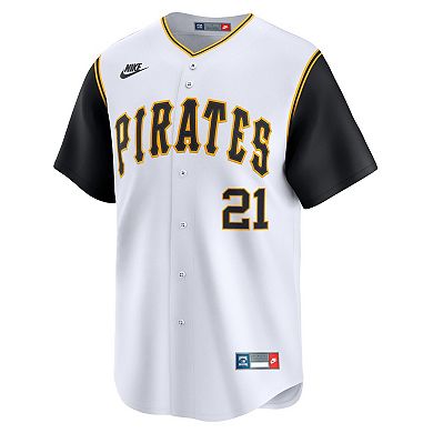 Men's Nike Roberto Clemente White Pittsburgh Pirates Cooperstown Collection Limited Jersey