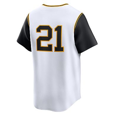 Men's Nike Roberto Clemente White Pittsburgh Pirates Cooperstown Collection Limited Jersey