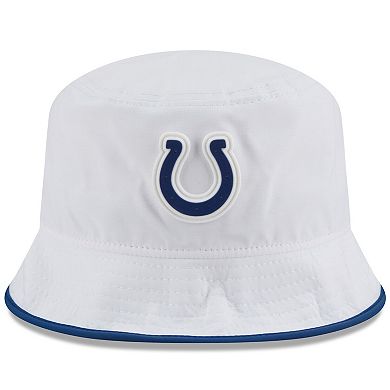 Men's New Era White Indianapolis Colts 2025 NFL Training Camp Stretch Bucket Hat