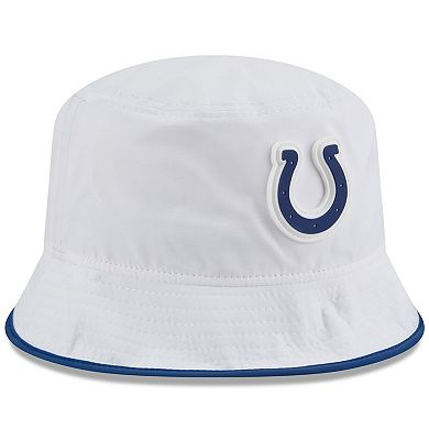 Men's New Era White Indianapolis Colts 2025 NFL Training Camp Stretch Bucket Hat