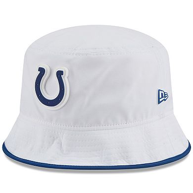 Men's New Era White Indianapolis Colts 2025 NFL Training Camp Stretch Bucket Hat