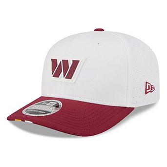 Men's New Era White/Burgundy Washington Commanders 2025 NFL Training Camp 9SEVENTY Adjustable Hat