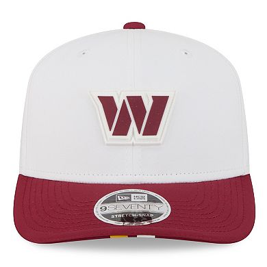 Men's New Era White/Burgundy Washington Commanders 2025 NFL Training Camp 9SEVENTY Adjustable Hat