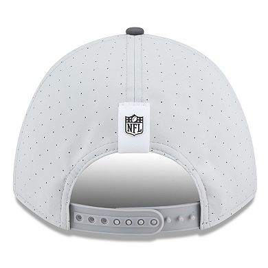 Men's New Era Gray/Graphite Cincinnati Bengals 2025 NFL Training Camp A-Frame 9FORTY Adjustable Hat