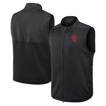 Men's Nike Black USC Trojans Primetime Victory Performance Full-Zip Vest