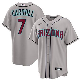 Men's Nike Corbin Carroll Gray Arizona Diamondbacks Road Replica Jersey