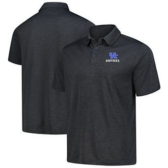 Men's Heather Charcoal Kentucky Wildcats Carbon Polo
