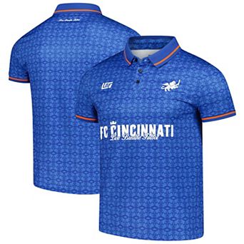 Unisex Live Breathe Futbol Blue FC Cincinnati Polo