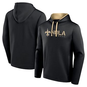 Men's Black New Orleans Saints Head Start Pullover Hoodie