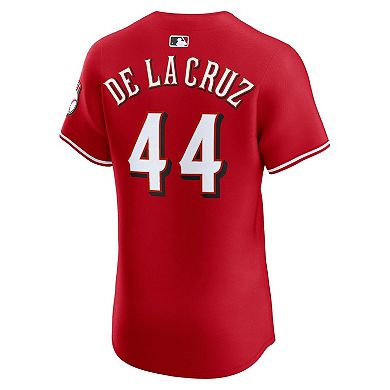 Men's Nike Elly De La Cruz Red Cincinnati Reds Alternate Elite Jersey