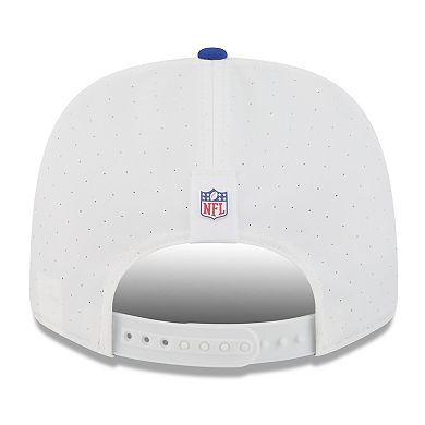 Men's New Era White/Royal New York Giants 2025 NFL Training Camp 9SEVENTY Adjustable Hat
