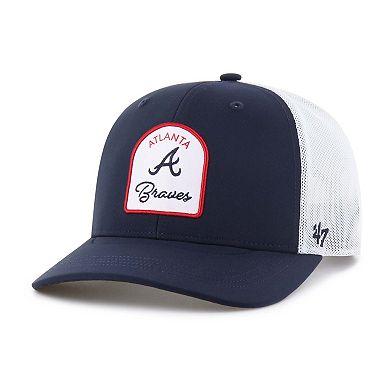 Men's '47 Navy Atlanta Braves Gimmie Golf Trucker Adjustable Hat