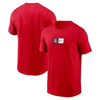 Men's Nike Red Arizona Wildcats Campus Logo Swoosh T-Shirt