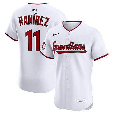 Men's Nike Jos̩ Ram�_rez White Cleveland Guardians Home Elite Jersey