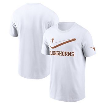 Men's Nike White Texas Longhorns Primetime 2-Hit Swoosh T-Shirt