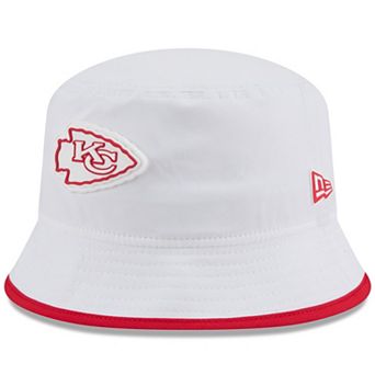 Men's New Era White Kansas City Chiefs 2025 NFL Training Camp Stretch Bucket Hat