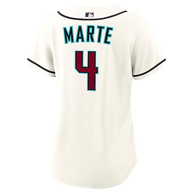 Women's Nike Ketel Marte Cream Arizona Diamondbacks Home Replica Jersey