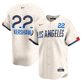 Men's Nike Clayton Kershaw Cream Los Angeles Dodgers City Connect Limited Player Jersey