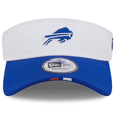 Men's New Era White/Royal Buffalo Bills 2025 NFL Training Camp Adjustable Visor