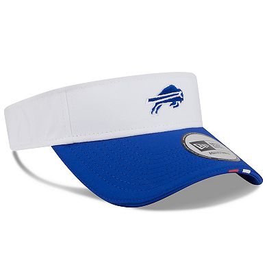 Men's New Era White/Royal Buffalo Bills 2025 NFL Training Camp Adjustable Visor