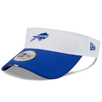 Men's New Era White/Royal Buffalo Bills 2025 NFL Training Camp Adjustable Visor