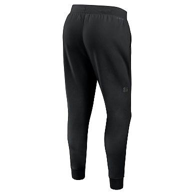 Men's Fanatics Black Detroit Red Wings Authentic Pro Road Fleece Sweatpants